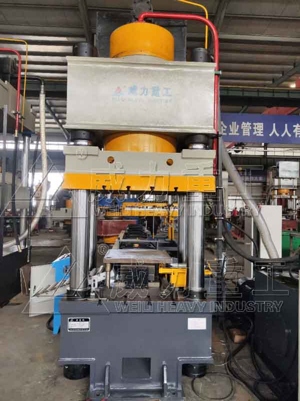 500噸錨桿托盤液壓機(jī)剪切、沖孔、壓型一次完成